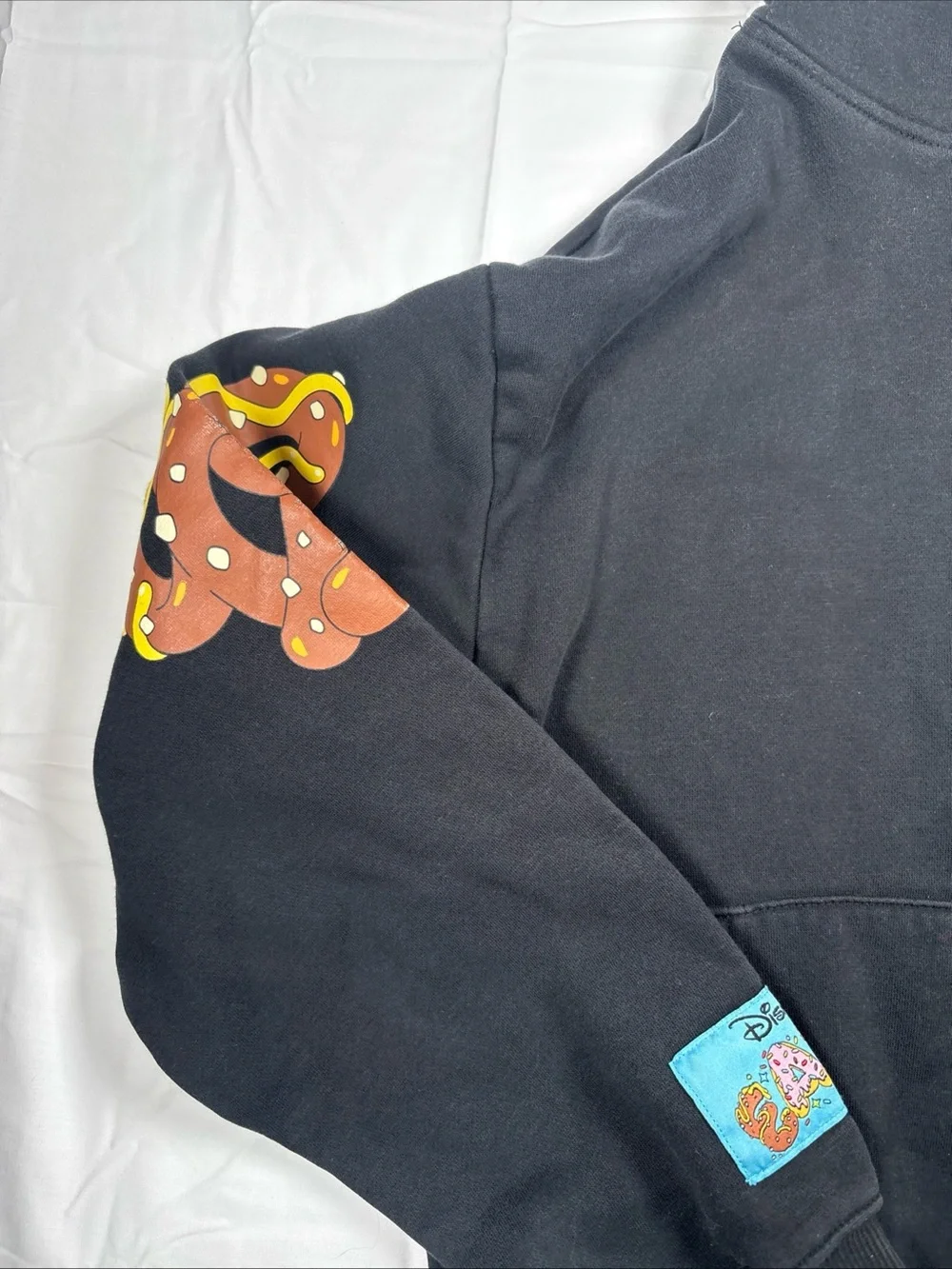 Disney Parks Disney Eats Black Crewneck Sweatshirt with Colorful Treat Graphics